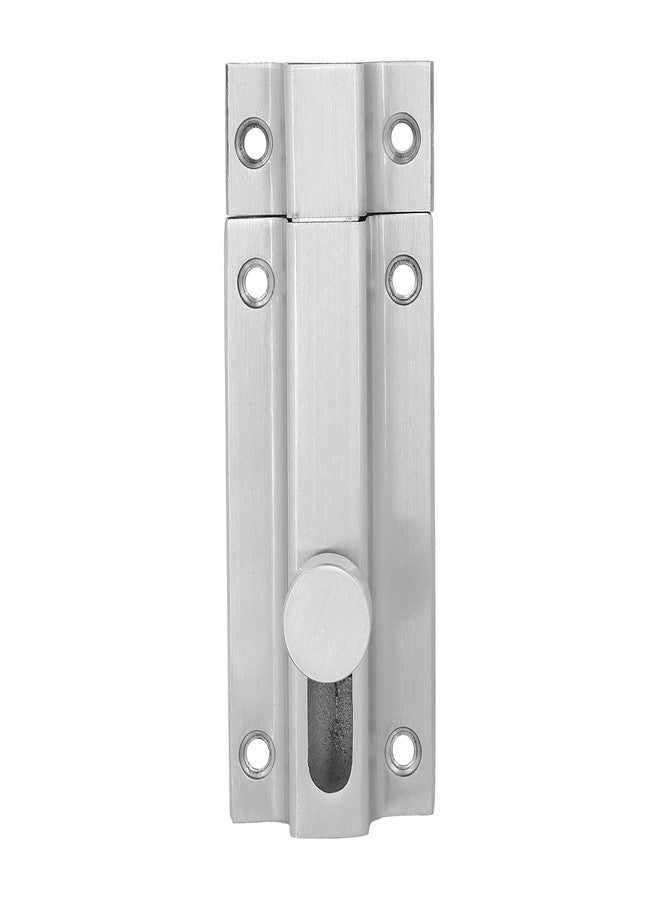BOSCO Heavy-Duty Stainless Steel Door Security Latch Lock - 4 Inch Tower Bolt with Smooth Silver Finish for Bathroom, Kitchen, Bedroom, Balcony & Office - Rustproof, Durable, Easy to Install - 1 Pc - Image 1